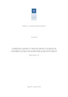 Temeljni aspekti i mogućnosti za razvoj interkulturalne komunikacije kod djece