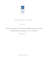 Sultanat žena - utjecaj žena-majki na vladavinu osmanskih sultana u 16. i 17. stoljeću