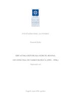 Hrvatska Republika Herceg - Bosna: od osnutka do Samoukinuća (1993. - 1996.)