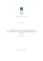 Komparativna analiza socijalnog poduzetništva u RH i odabranim zemljama Europe