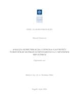 prikaz prve stranice dokumenta Analiza komunikacija i odnosa s javnošću turističkih seoskih gospodarstava u sjevernoj Hrvatskoj