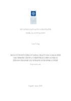 prikaz prve stranice dokumenta Mogućnosti djelovanja i razvoja lokalnih akcijskih grupa u Republici Hrvatskoj financiranih od strane Europske unije