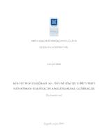 prikaz prve stranice dokumenta Kolektivno sjećanje na privatizaciju u Republici Hrvatskoj - perspektiva milenijalske generacije