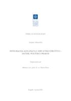 prikaz prve stranice dokumenta Integracija azilanata u hrvatsko društvo - akteri, politike i prakse
