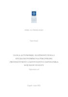 prikaz prve stranice dokumenta Uloga autonomije, složenosti poslova i socijalne podrške na percipiranu produktivnost i zadovoljstvo zaposlenika koji rade od kuće
