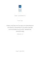 prikaz prve stranice dokumenta Stres i načini suočavanja sa stresom kod studenata sestrinstva na Hrvatskom katoličkom sveučilištu: presječno istraživanje